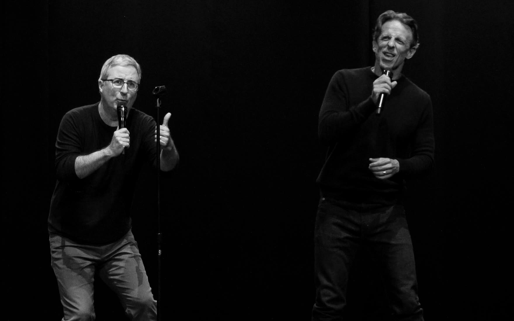 Off the Clock, John Oliver and Seth Meyers Return to the Beacon